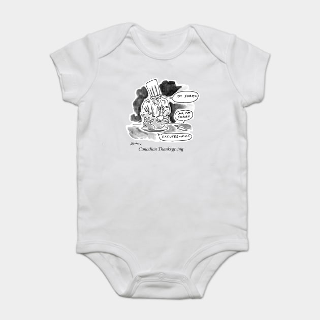 Canadian Thanksgiving Baby Bodysuit by andrewstoveken